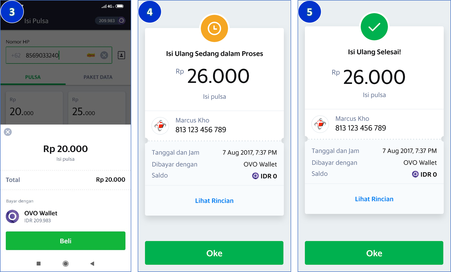 Bagaimana Cara Isi Ulang Pulsa Dan Paket Data Prabayar Menggunakan Saldo Dompet Ovo Driver