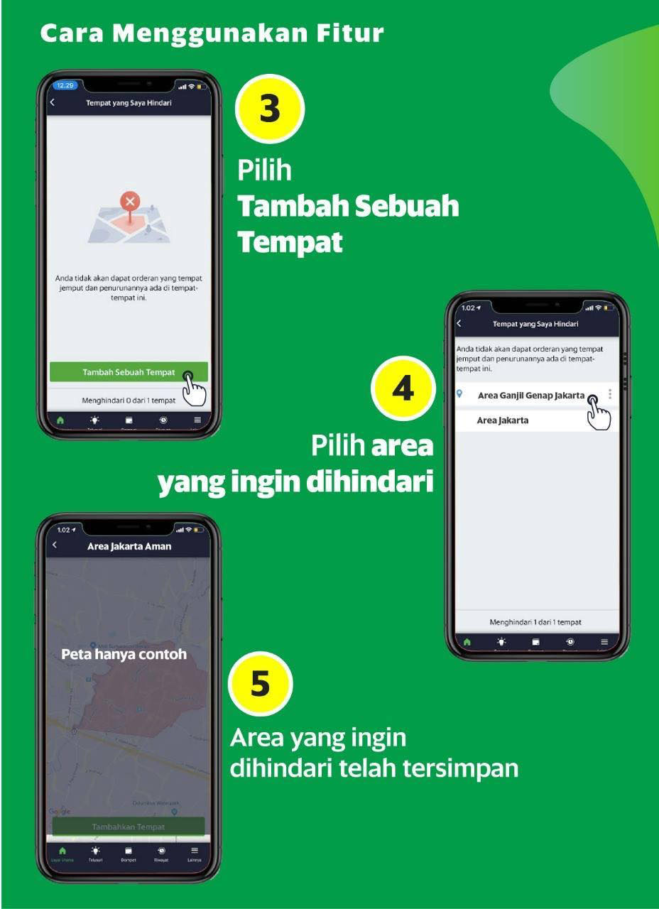 Fitur Tempat Yang Saya Hindari Driver